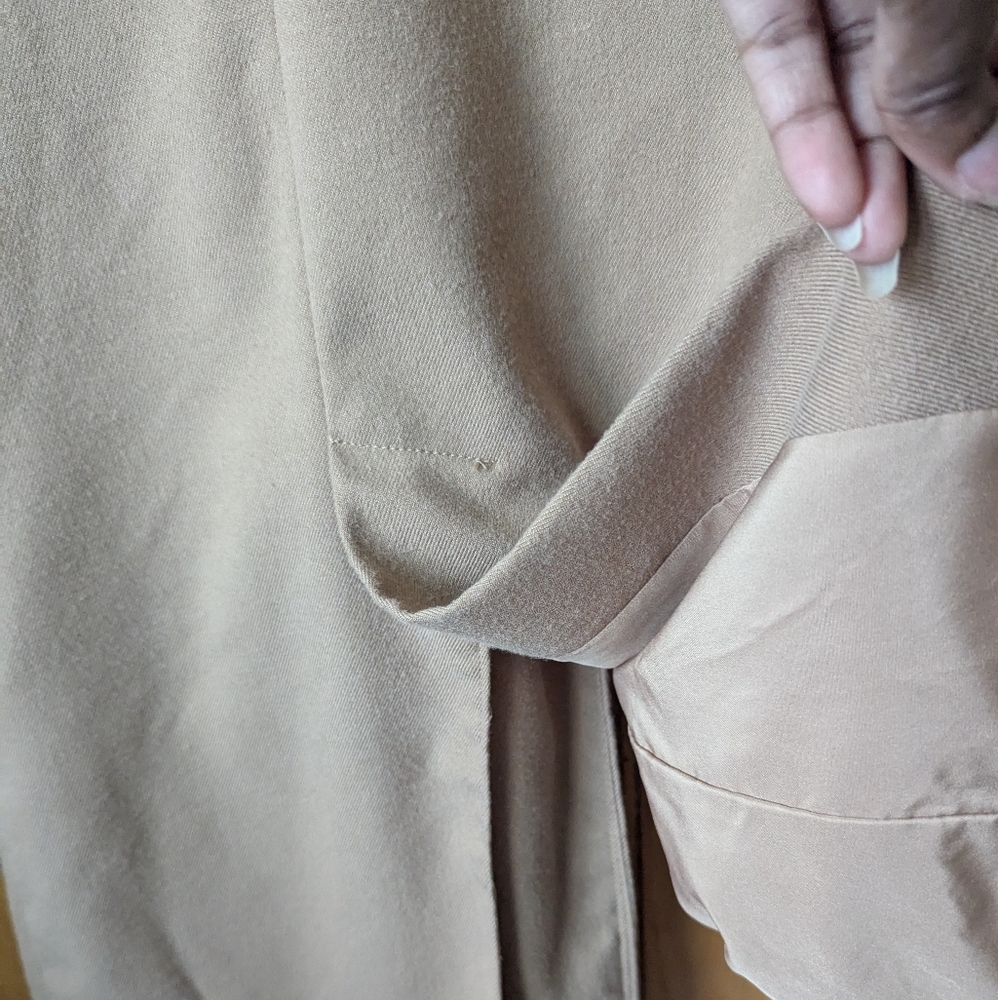 meroma women's long dressy vest color tan - Picture 7 of 10